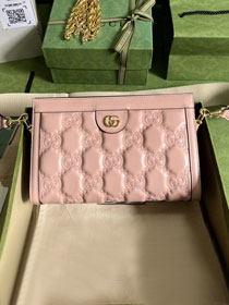 2023 GG original matelasse leather shoulder bag 702200 pink