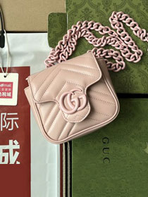 GG original matelasse marmont belt bag 739599 pink