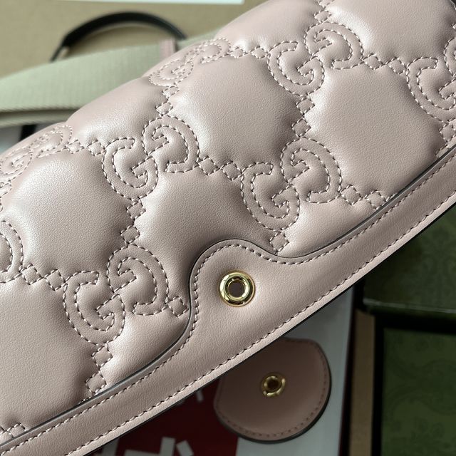 GG original matelasse leather small shoulder bag 724529 pink