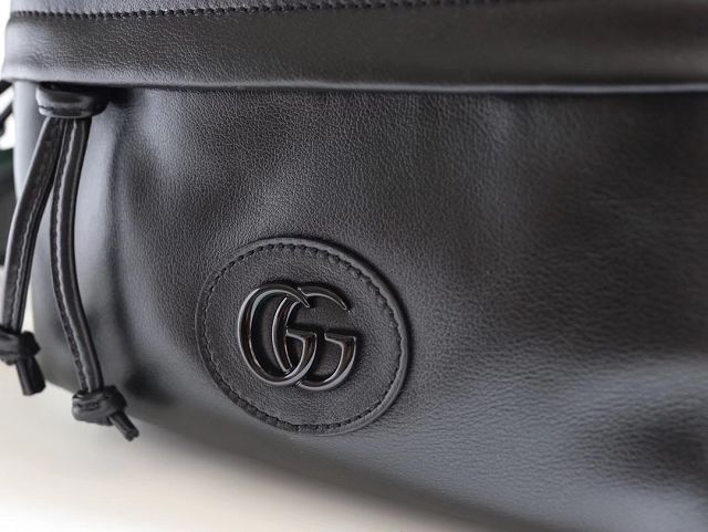 GG original calfskin shoulder bag 725696 black