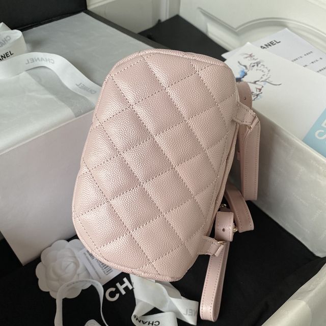 CC original grained calfskin backpack AS4058 light pink