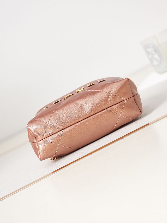 CC original calfskin 22 mini handbag AS3980 copper