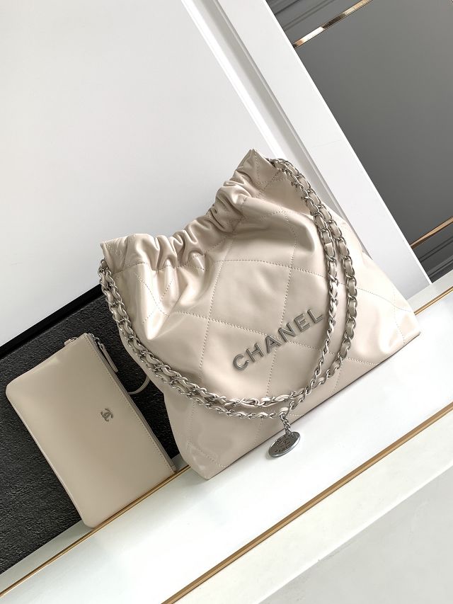2023 CC original calfskin 22 small handbag AS3260 beige