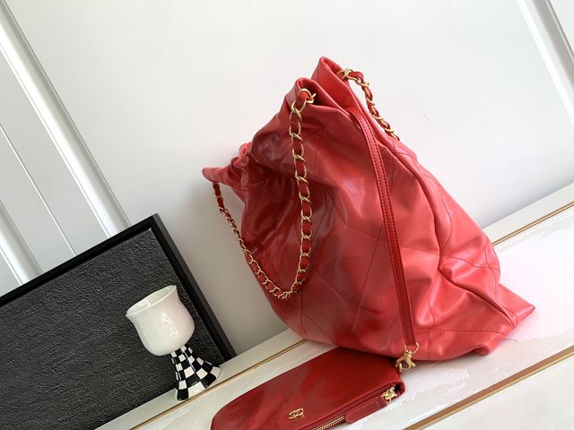 2023 CC original calfskin 22 medium handbag AS3261 red