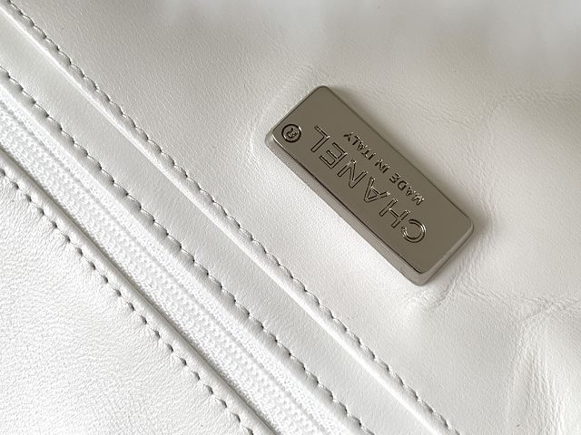 CC original sequins flap bag AS3965 white