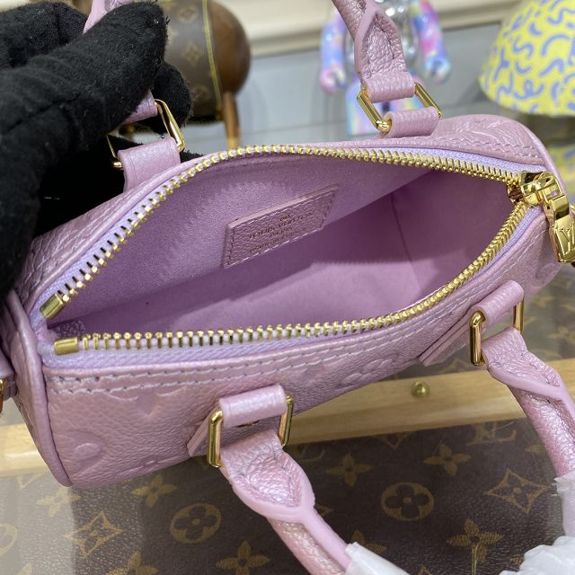 2023 Louis vuitton original calfskin nano speedy M82342 pink