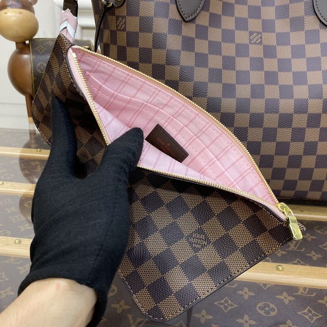 Louis vuitton original damier ebene neverfull mm N40448 