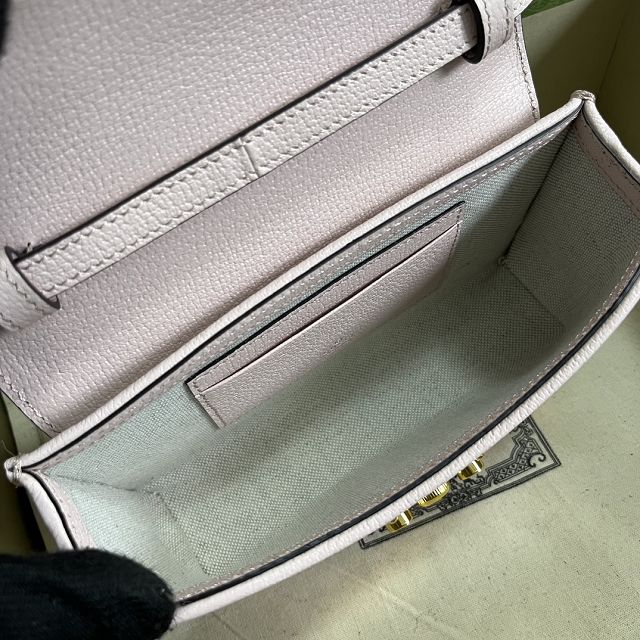 2023 GG original canvas padlock mini bag 652683 light pink