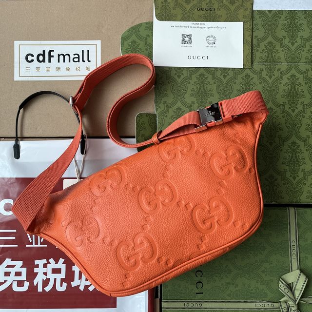 GG original calfskin belt bag 645093 orange