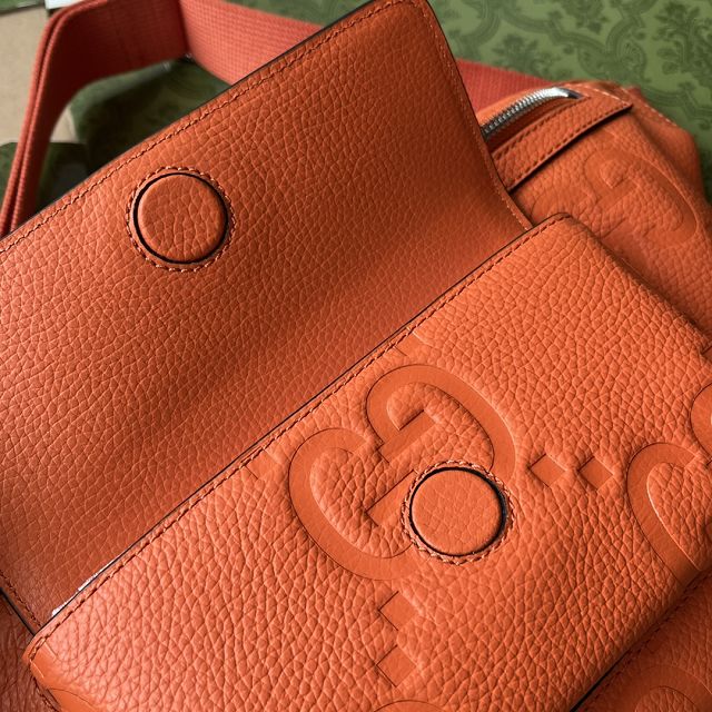 GG original calfskin belt bag 645093 orange