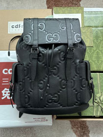 GG original embossed calfskin backpack 625770 black