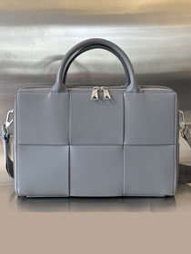 BV original calfskin arco briefcase 680120 grey
