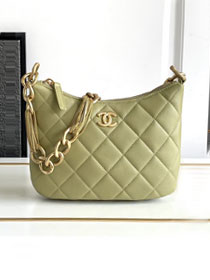 2023 CC original lambskin hobo handbag AS4220 green