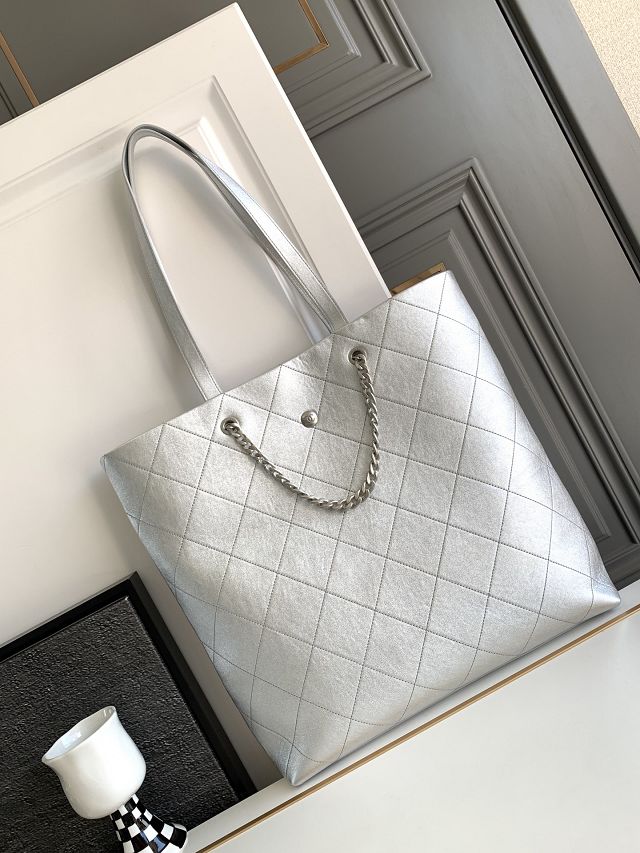 2023 CC original calfskin hobo handbag AS3715 silver