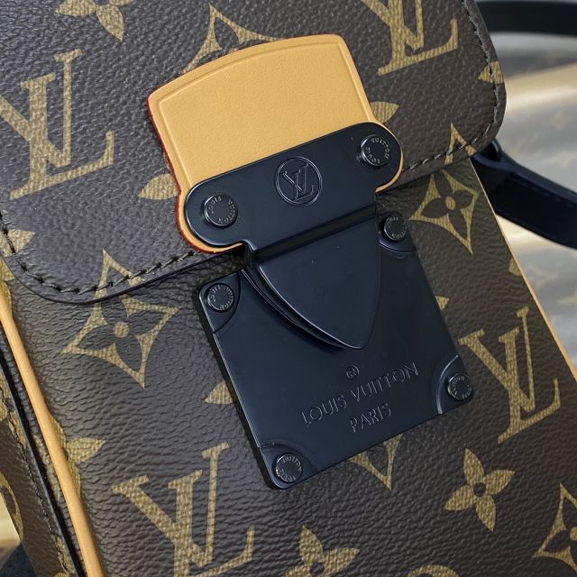 Louis vuitton original monogram canvas s-lock wearable wallet M81522 yellow
