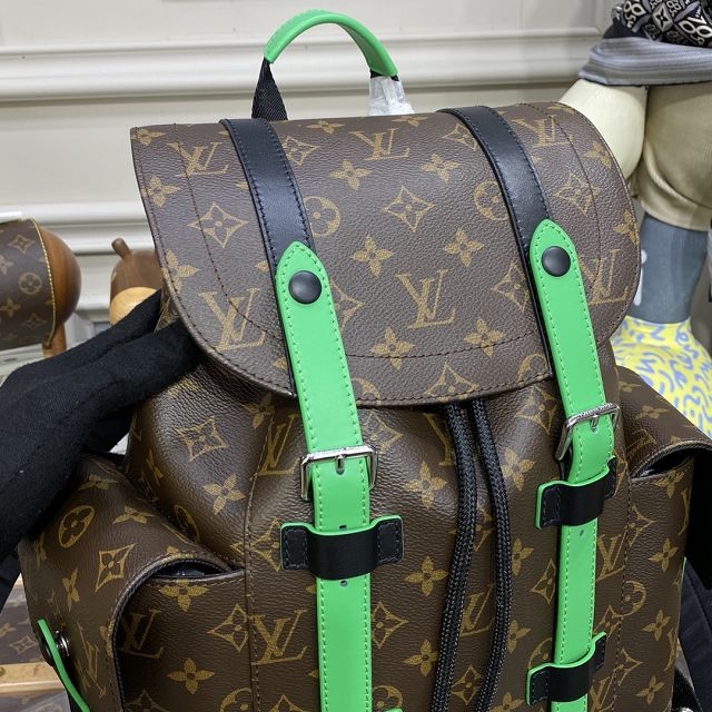 Louis vuitton original monogram canvas christopher backpack pm M46247 green