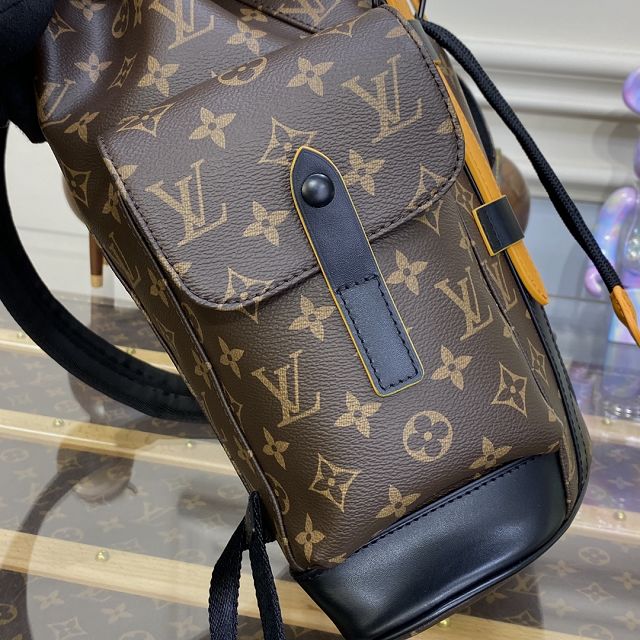 Louis vuitton original monogram canvas christopher backpack pm M46699 yellow