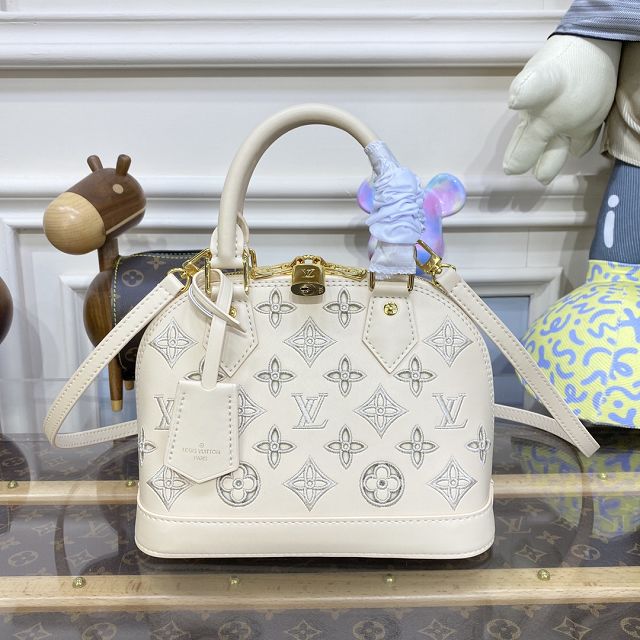 2023 Louis vuitton original calfskin alma BB M91606 white