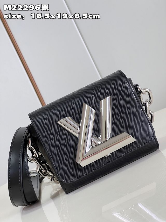 Louis vuitton original epi leather twist mini handbag M22296 black