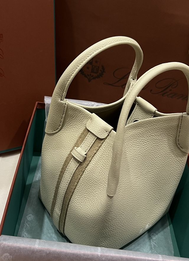 Loro Piana original calfskin mini bale bag FAM7943 beige