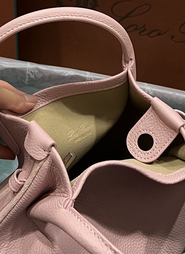 Loro Piana original calfskin mini bale bag FAM7943 pink