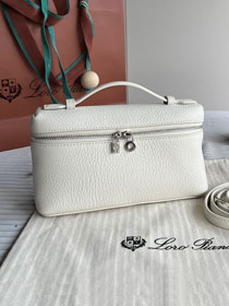 Loro Piana original calfskin extra pocket pouch L19 FAN4045 white