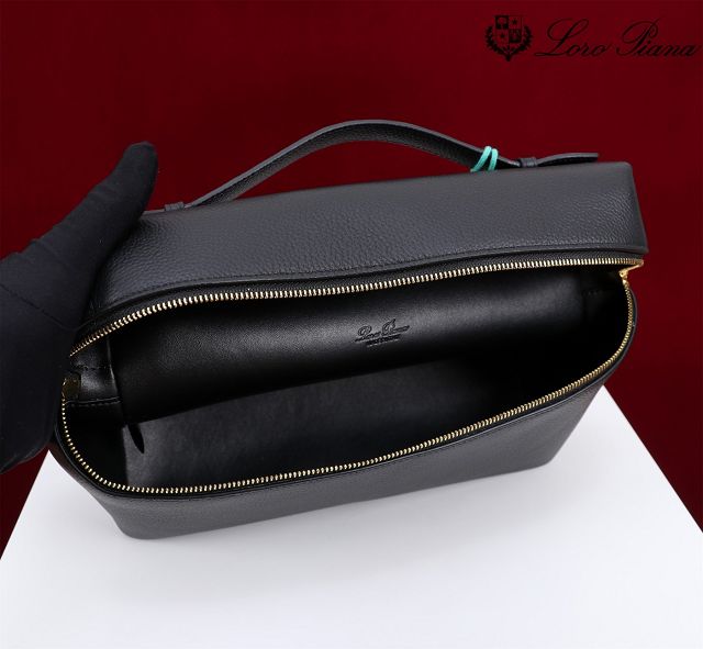 Loro Piana original calfskin extra pocket pouch L27 FAI8511 black