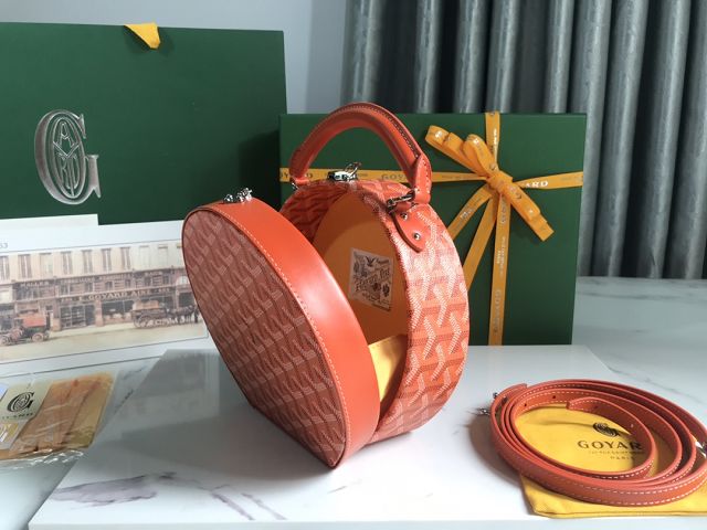 Goyard original canvas alto hatbox bag GY0037 orange
