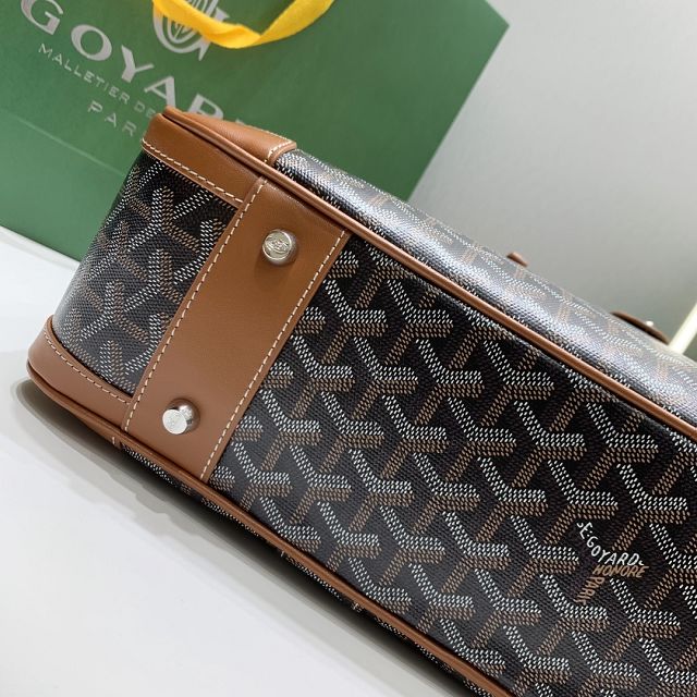 Goyard original canvas ambassade document case gm GY0063 black&brown