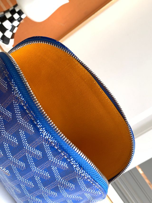 Goyard original canvas vendome cosmetic pouch GY0059 blue