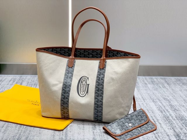 Goyard original cotton saint louis PM bag GY0064 grey