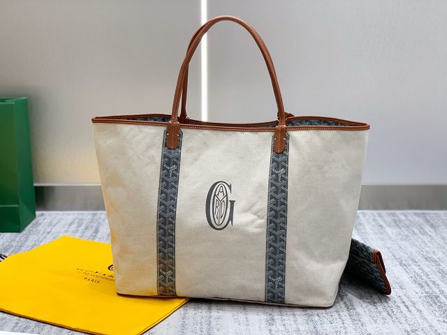 Goyard original cotton saint louis GM bag GY0065 grey