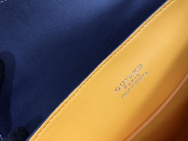 Goyard original canvas saigon souple mini bag GY0007 navy blue