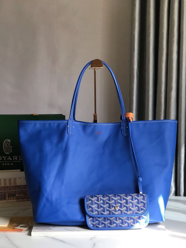 Goyard original calfskin&canvas reversible anjou PM bag GY0087 blue