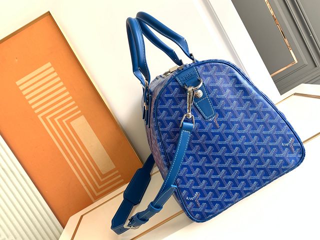 Goyard original canvas boston 45 bag GY0096 blue