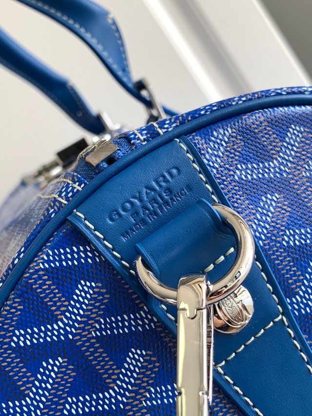 Goyard original canvas boston 45 bag GY0096 blue