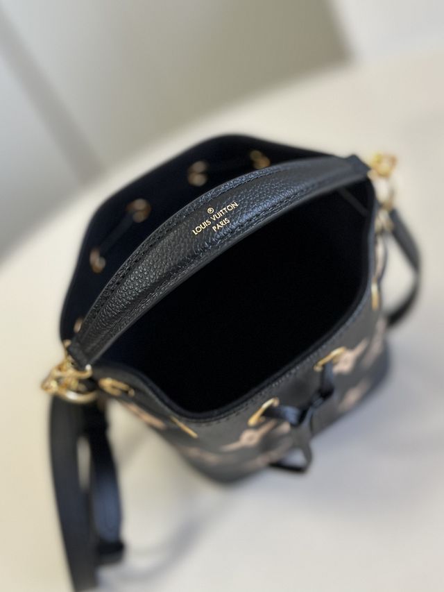 Louis vuitton original calfskin nano noe handbag M81626 black