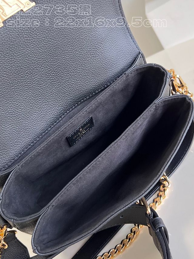 Louis vuitton original calfskin sleek oxford handbag M22735 black