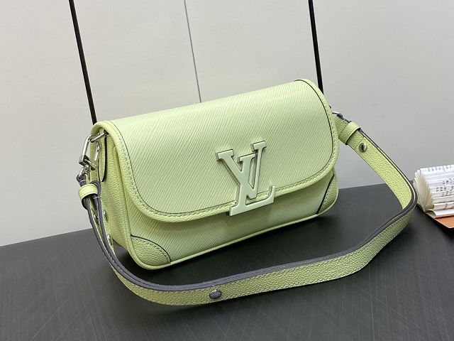 Louis vuitton original epi leather buci crossbody bag M22960 light green