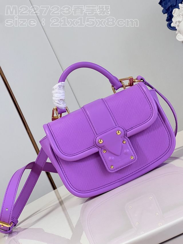 Louis vuitton original epi leather hide&seek bag M22721 purple