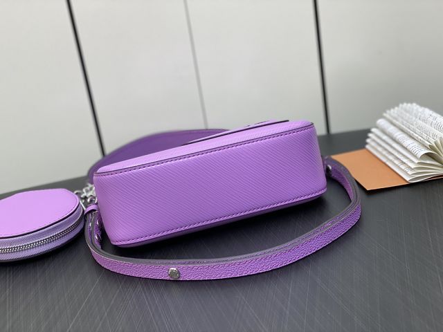 Louis vuitton original epi leather marellini bag M22653 purple