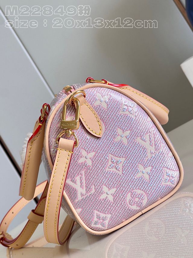 Louis vuitton original monoglam canvas speedy 20 M22849 pink