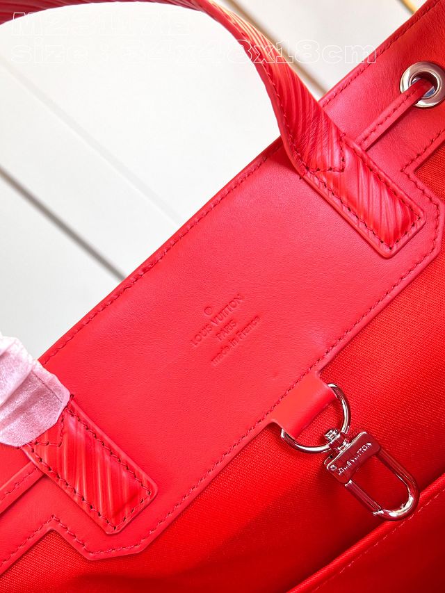 Louis vuitton original epi leather maxi noe sling M23117 red
