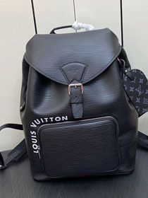 Louis vuitton original epi leather montsouris backpack M23099 black