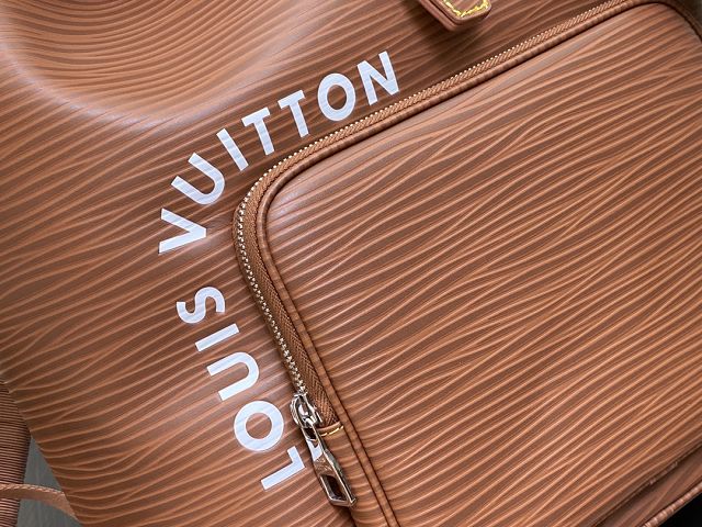 Louis vuitton original epi leather montsouris backpack M23099 brown