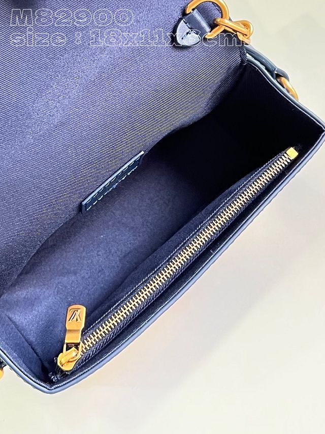 Louis vuitton original canvas steamer messenger bag M82900 blue