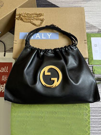 2023 GG original calfskin blondie medium tote bag 746210 black