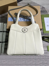 2023 GG original calfskin medium tote bag 745918 white