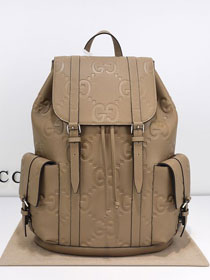 GG original embossed calfskin backpack 625770 taupe