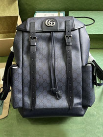 GG original canvas medium backpack 598140 dark blue